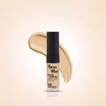 Swiss Miss Matte + Poreless CC Concealer in Peachy Pink SM 04 with liquid concealer swatch background