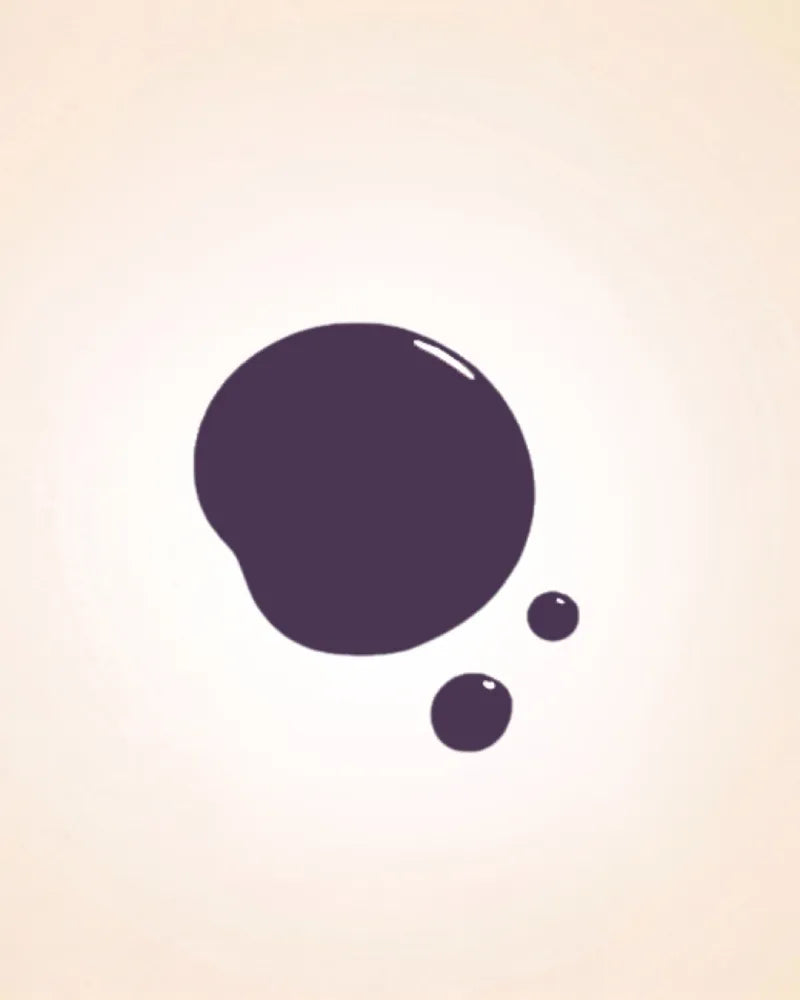 Color swatch drop of Swiss Miss Purple Passion shade F-406 quick dry nail polish.