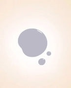 Shimmer color swatch drop of Swiss Miss White Pearl shade 807 quick dry nail polish.