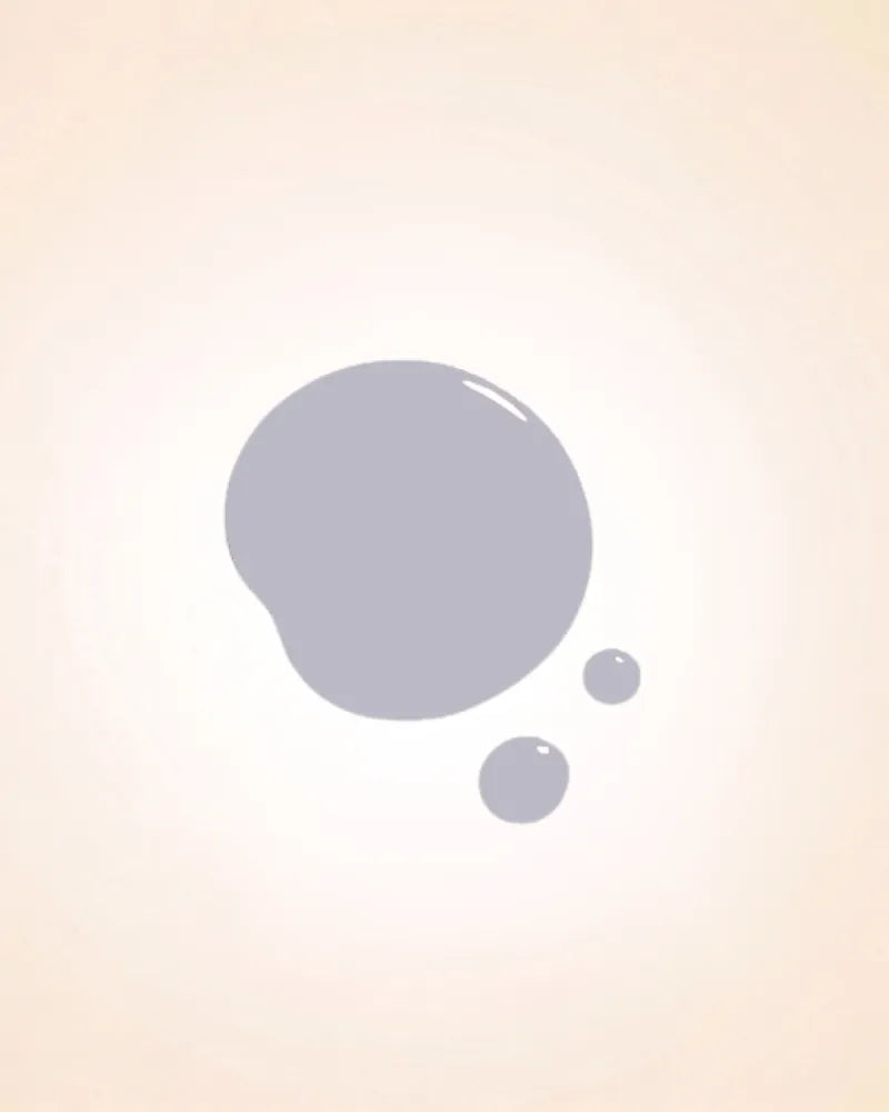 Shimmer color swatch drop of Swiss Miss White Pearl shade 807 quick dry nail polish.