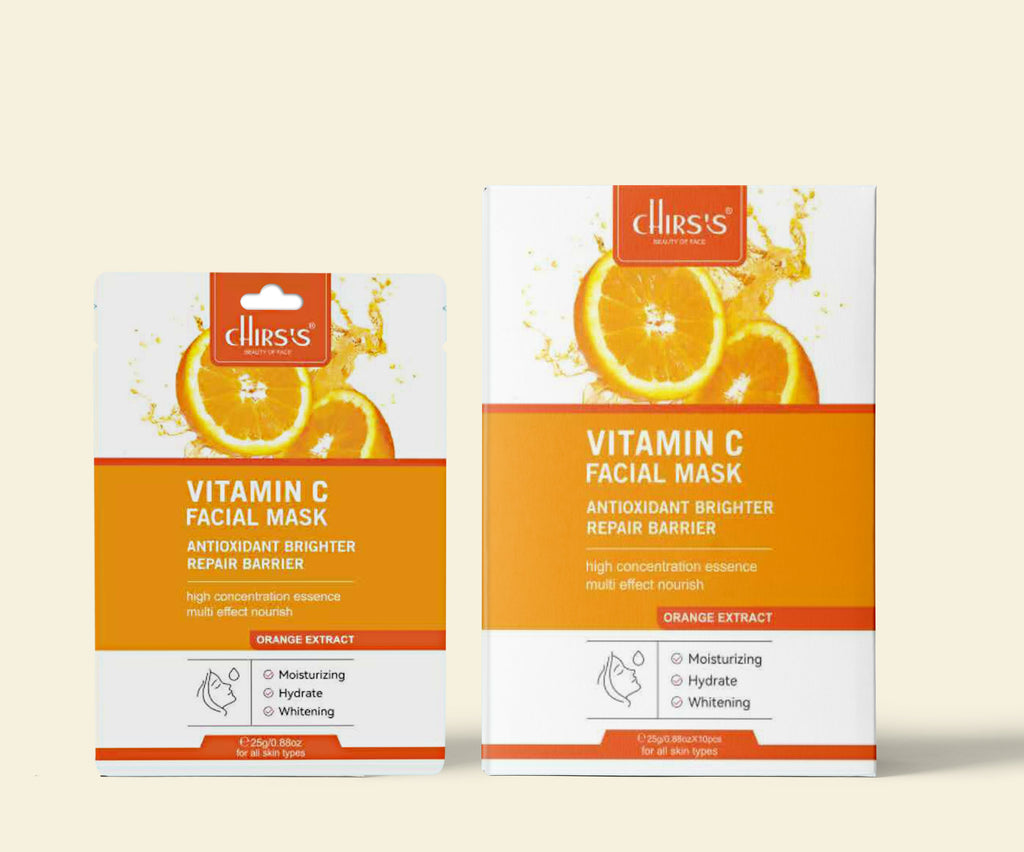 Chirs's - Vitamin C Facial Mask - 10pcs