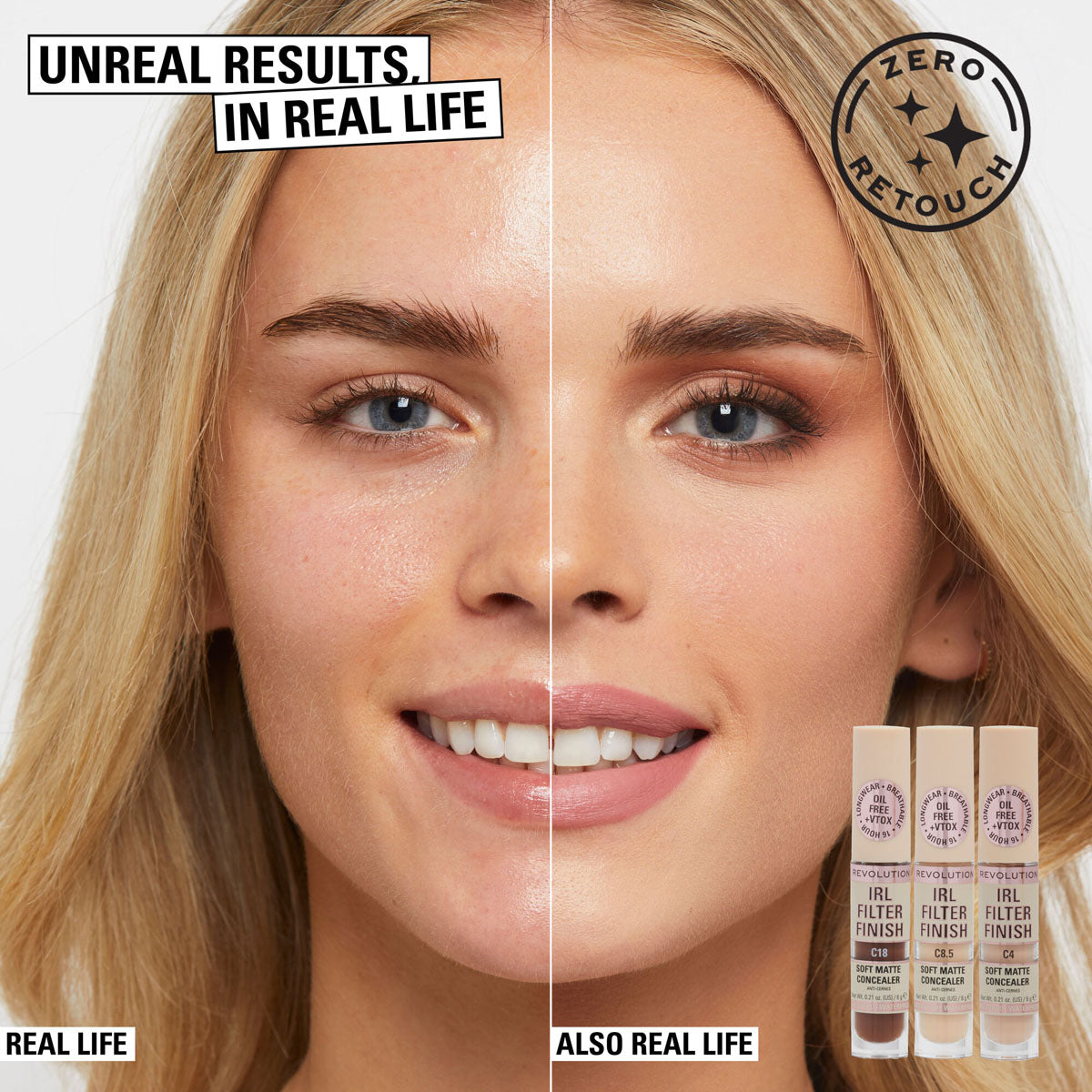 Revolution - IRL Filter Finish Concealer - C4 6gm