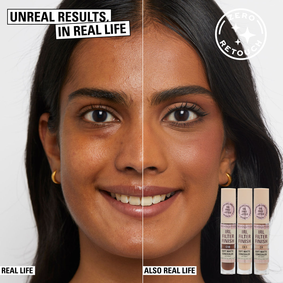 Revolution - IRL Filter Finish Concealer - C8.5 6gm