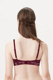 BLS - Cheree Wired And Padded Cotton Bra - Berry