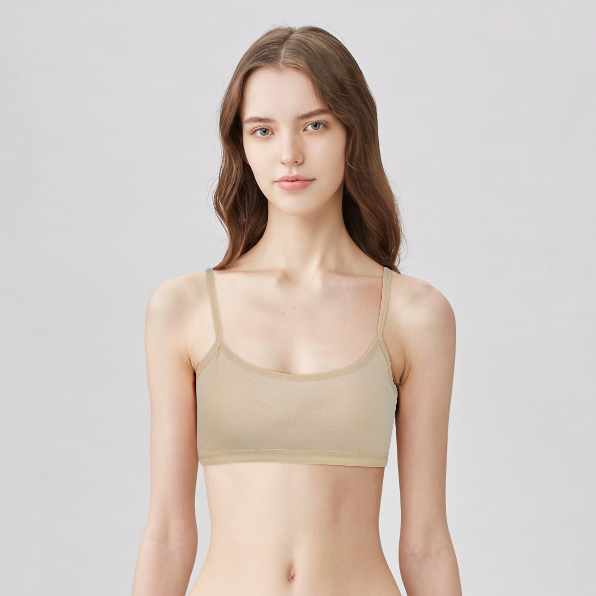 BLS - Zeeva Cotton Teen Bra - Beige