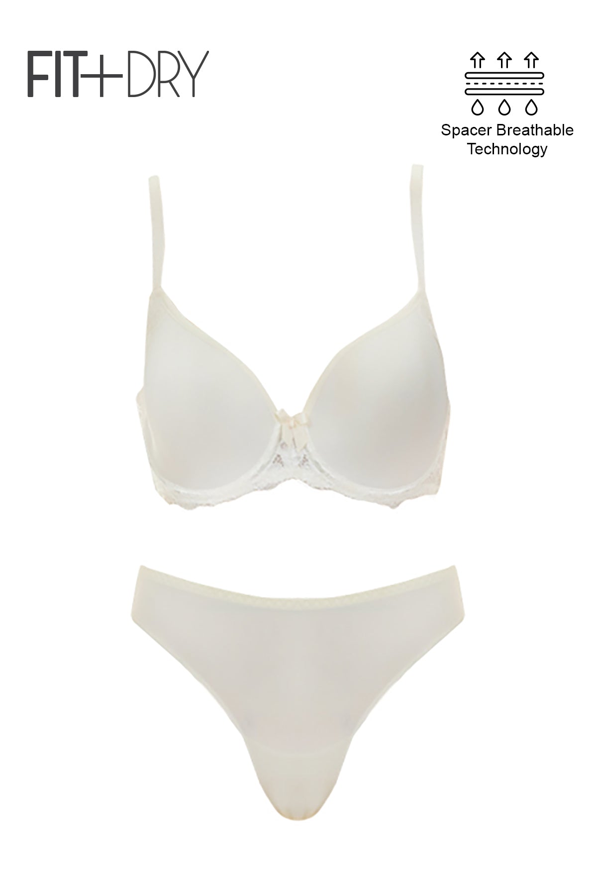 BLS - Breathable Wired And Light Padded Bra - Ivory – Makeup City Pakistan