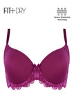 BLS - Breathable Wired And Light Padded Bra - Ruby