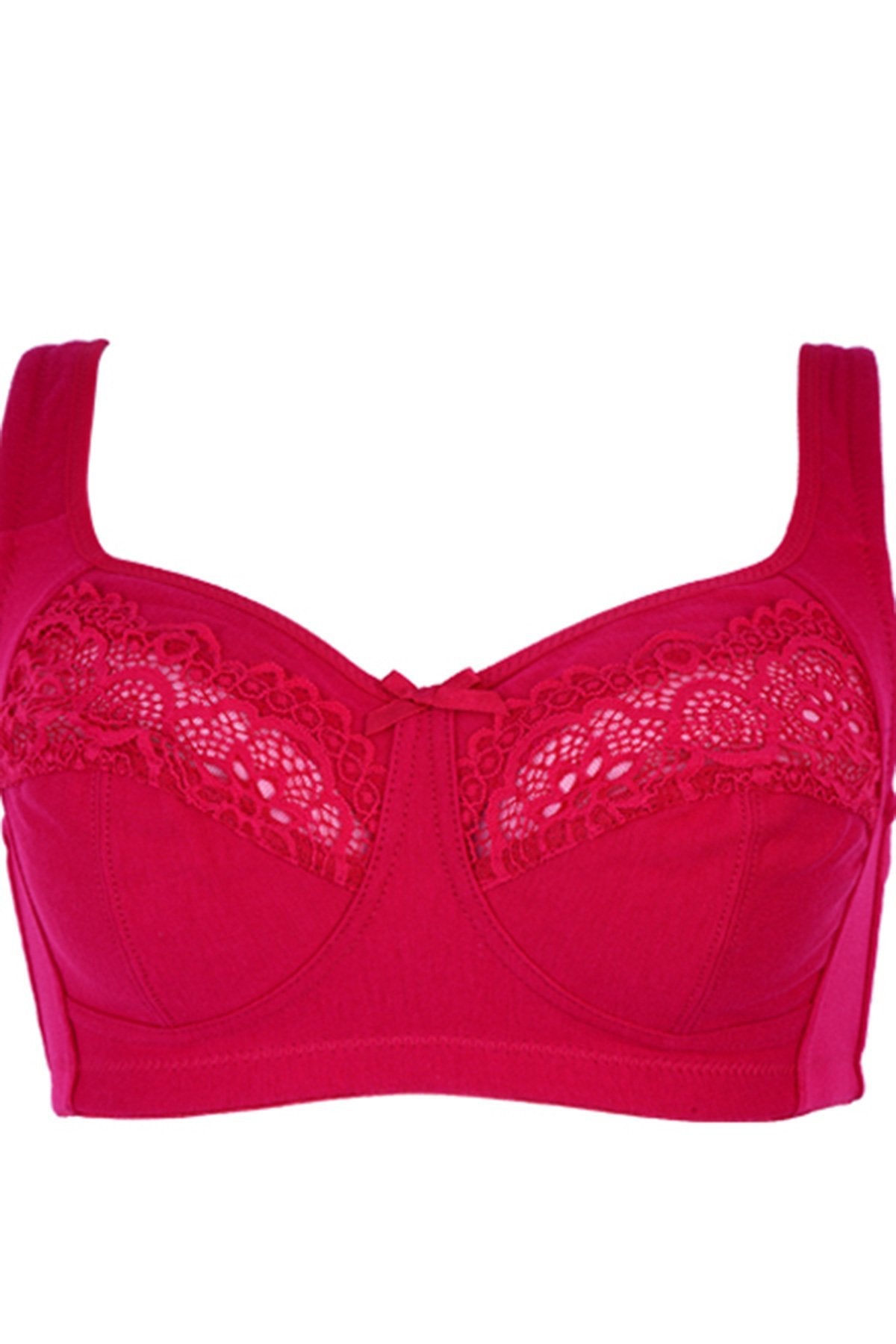BLS - Cece Non Wired And Non Padded Cotton Bra - Burgundy