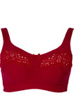 BLS - Clarise Non Wired And Non Padded Cotton Bra - Burgundy