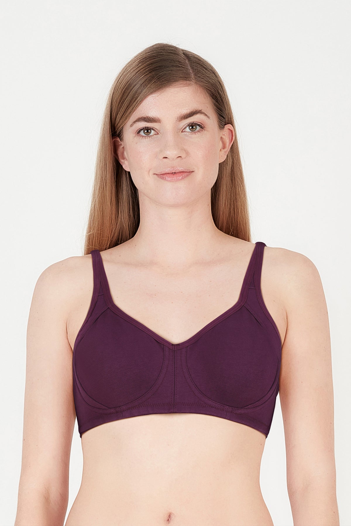 BLS - Calantha Non Wired And Non Padded Cotton Bra - Purple