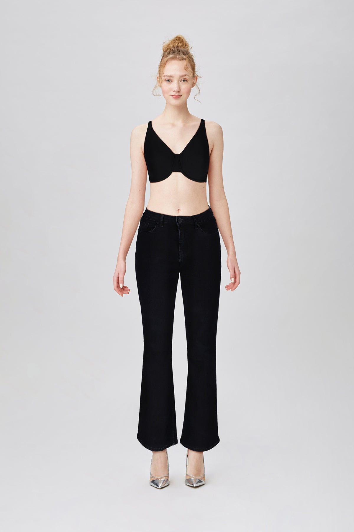 BLS - Camille Wired And Non Padded Cotton Bra - Black