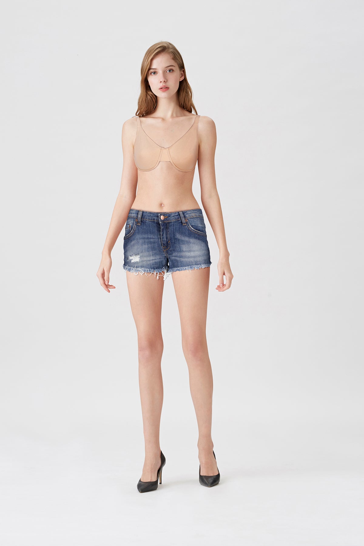 BLS - Camille Wired And Non Padded Cotton Bra - Skin