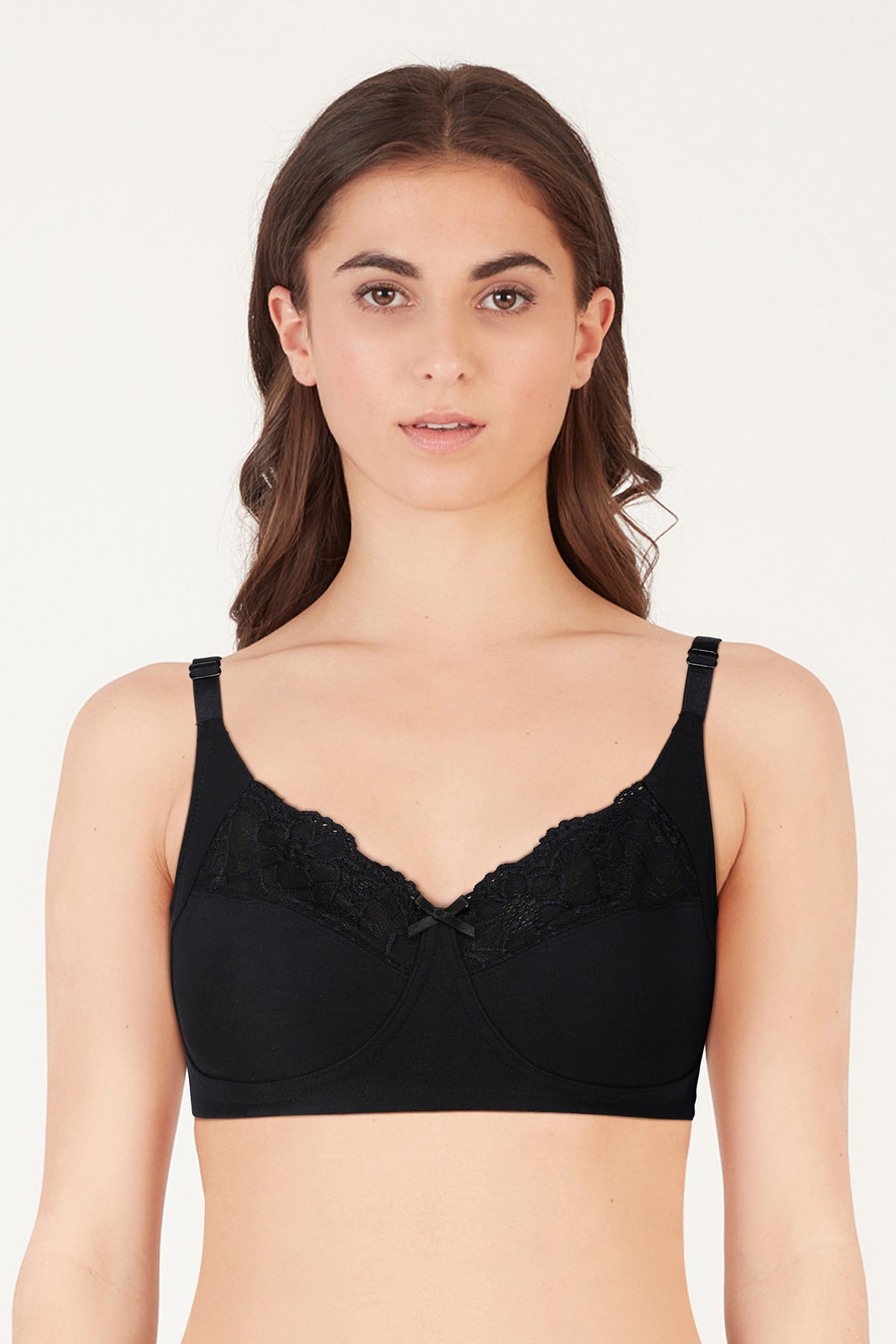 BLS - Cansu Non Wired And Non Padded Cotton Bra - Black