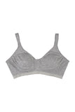 BLS - Carole Non Wired And Non Padded Cotton Bra - Gray Melange