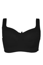 BLS - Cece Non Wired And Non Padded Cotton Bra - Black