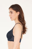 BLS - Celine Wired And Light Padded Bra - Navy Blue