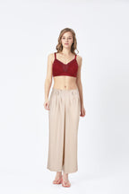 BLS - Colette Non Wired And Non Padded Cotton Bra - Burgundy