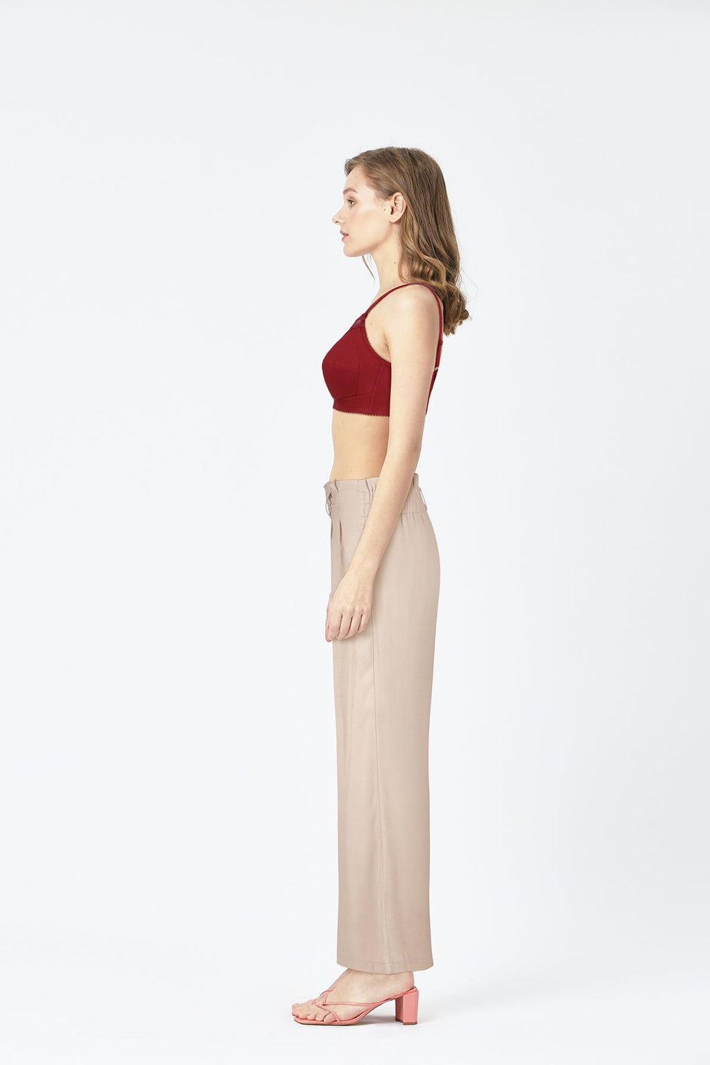 BLS - Colette Non Wired And Non Padded Cotton Bra - Burgundy
