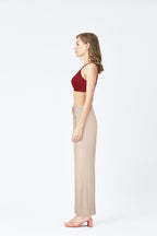 BLS - Colette Non Wired And Non Padded Cotton Bra - Burgundy