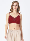 BLS - Colette Non Wired And Non Padded Cotton Bra - Burgundy