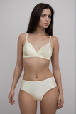 BLS - Ella Wireless And Padded Lace Bra Set - Ivory