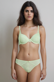 BLS - Emma Wired And Padded Lace Bra Set - Light Green