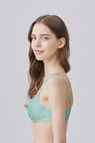 BLS - Paza Wired And Padded Cotton Bra - Sea Green
