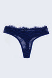 BLS - Lenore Lace Thong - Navy Blue