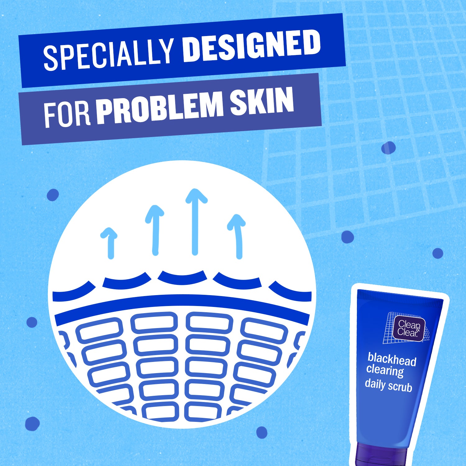 Clean & Clear - Daily Facial Scrub, Blackhead Clearing 150ml