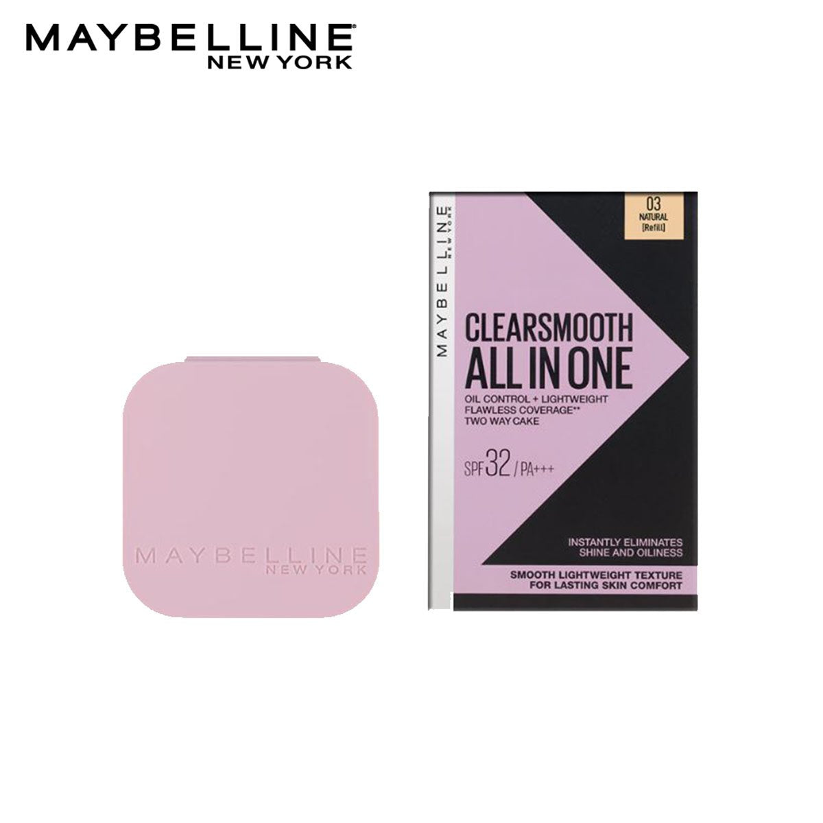 Maybelline - Clear Smooth All In One Powder Foundation Refill - 03 Natural