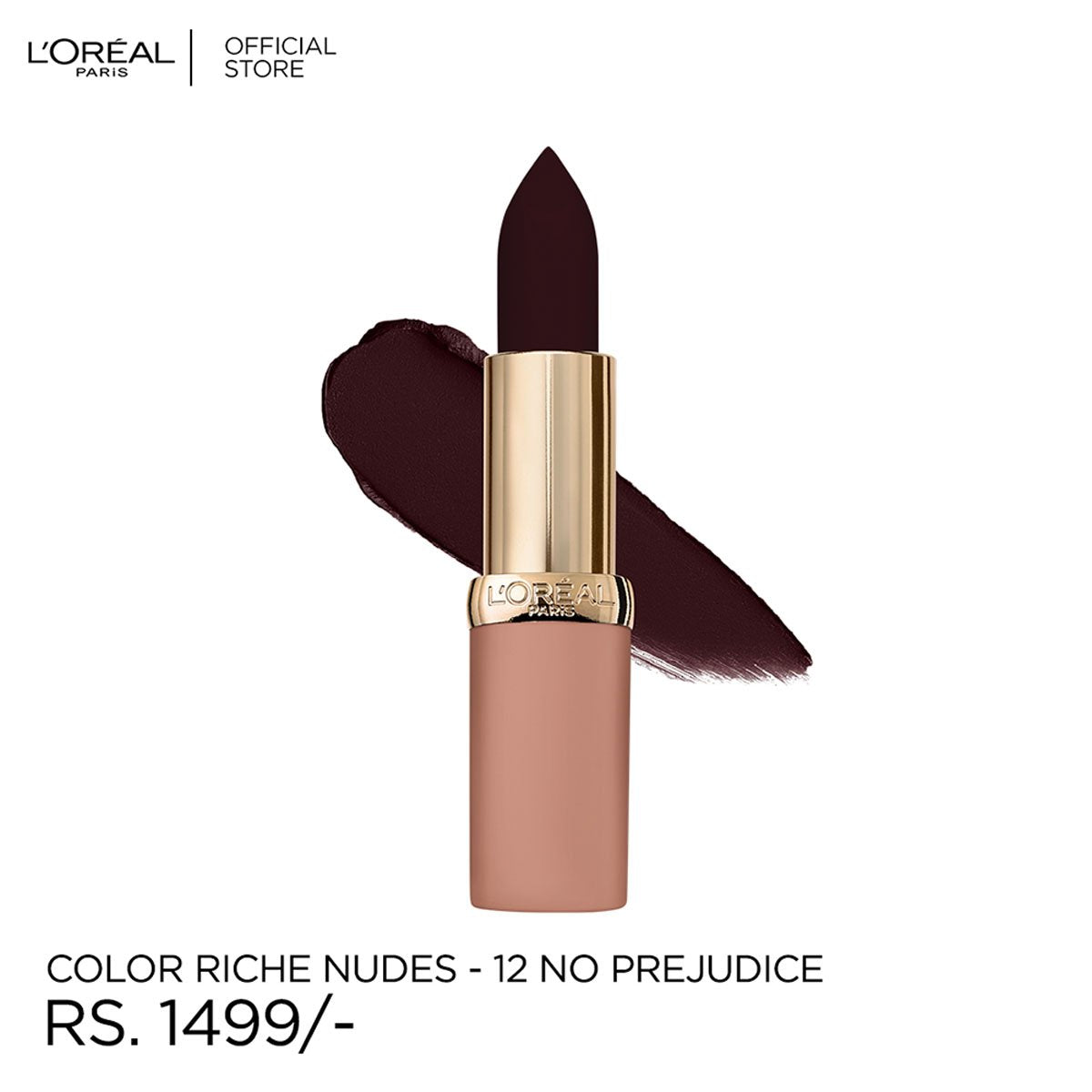 LOreal Paris - Color Riche Free The Nudes Lipstick - 12 No Prejudice