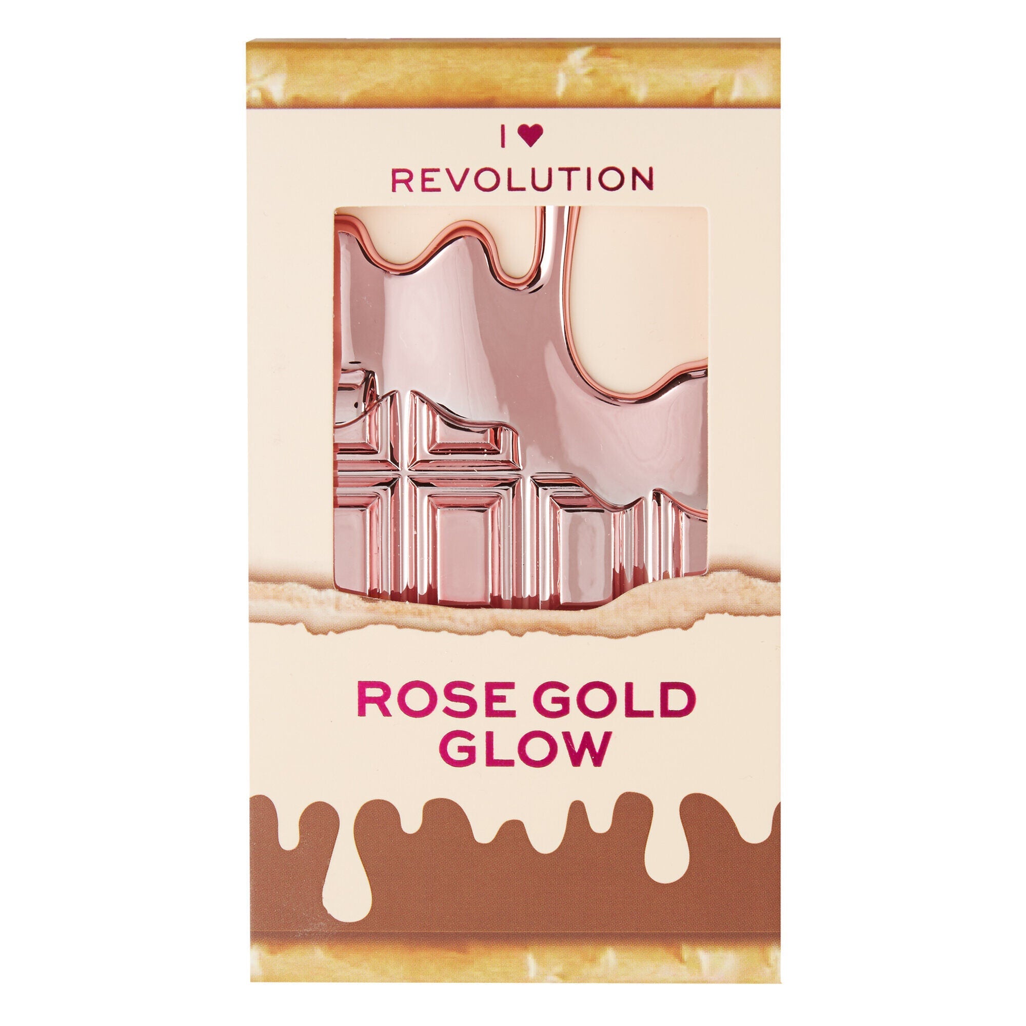 Revolution - I Heart Revolution Rose Gold Glow Mini Chocolate Highlighter Palette