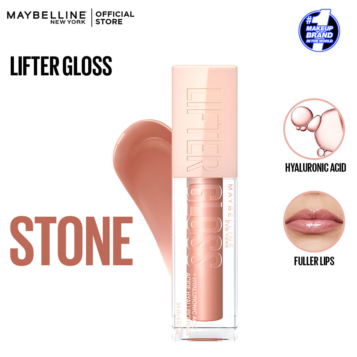 Maybelline - Gloss Hydrating Lip Gloss with - 008 Stone
