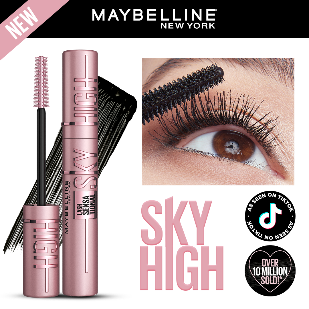 Maybelline Lash Sky High Mascara - Very Black – Makeup City Pakistan