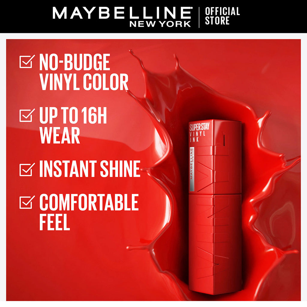 Maybelline - Superstay Vinyl Ink Liquid Lipstick - Red Hot