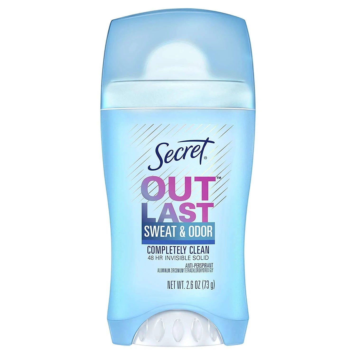 Secret - Deodorant Stick Outlast Sweat & Odor - Completely Clean 2.6OZ