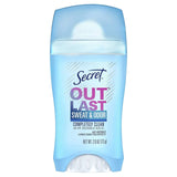 Secret - Deodorant Stick Outlast Sweat & Odor - Completely Clean 2.6OZ