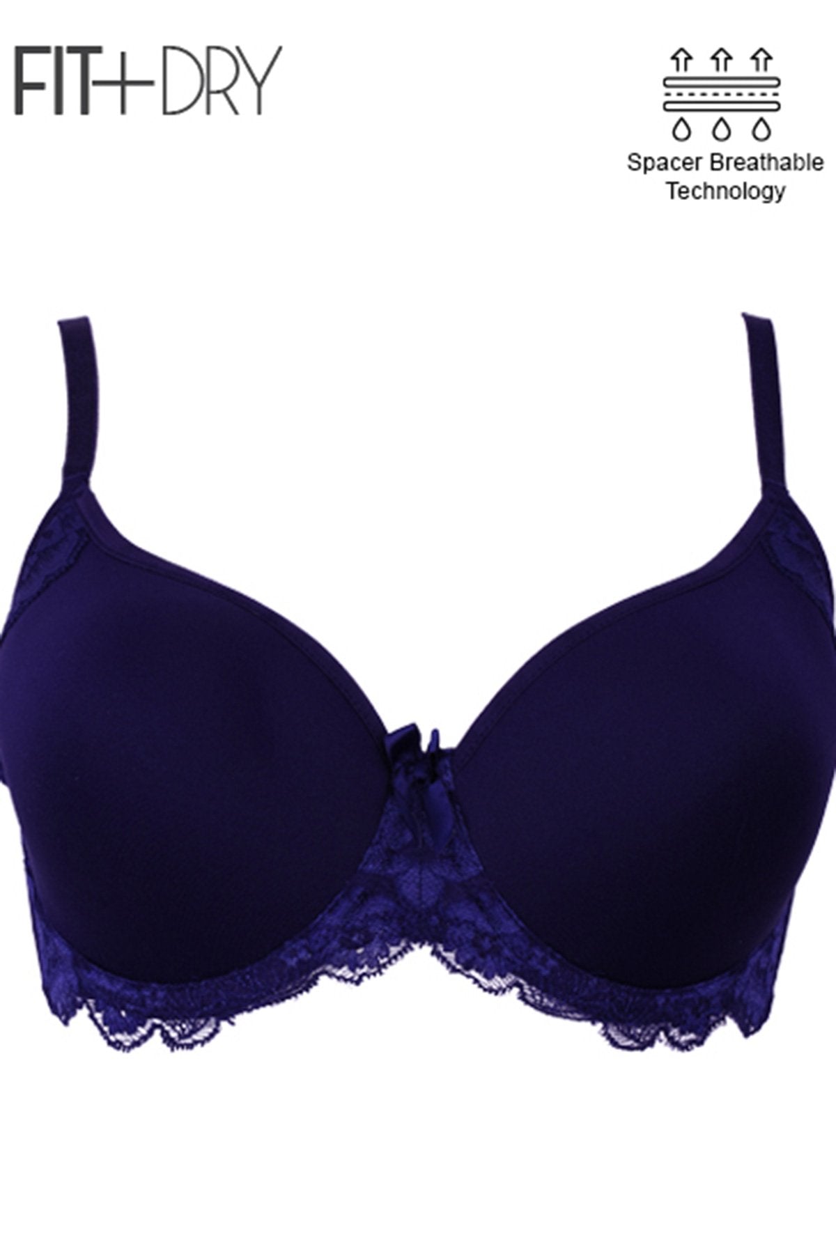 BLS - Breathable Wired And Light Padded Bra - Blue – Makeup City