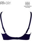 BLS - Breathable Wired And Light Padded Bra - Blue