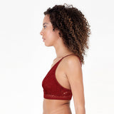 BLS - Pinkie Non Padded Lace Bralette - Burgundy