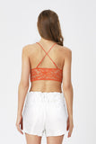 BLS - Belle Non Padded Lace Bralette - Peach Rose