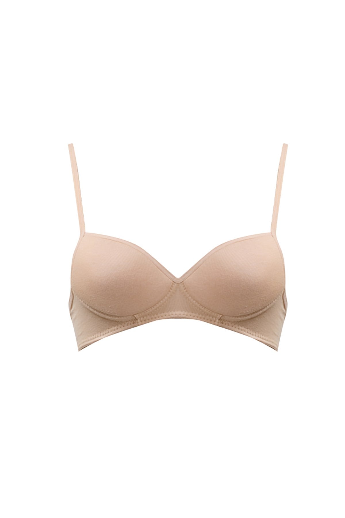 BLS - Belva Soft Padded Cotton Teen Bra - Beige
