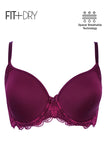 BLS - Breathable Wired And Light Padded Bra - Burgundy