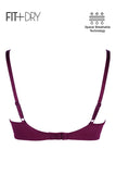 BLS - Breathable Wired And Light Padded Bra - Burgundy
