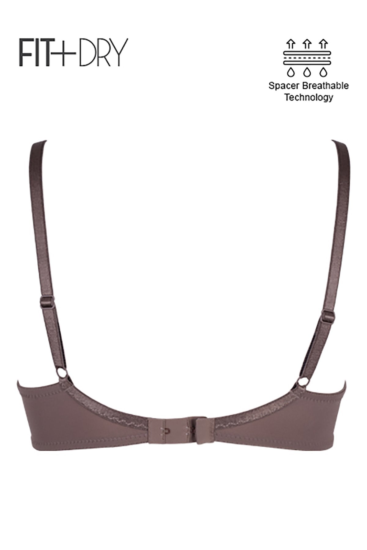 BLS - Breathable Wired And Light Padded Bra - Pepper