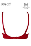 BLS - Breathable Wired And Light Padded Bra - Red