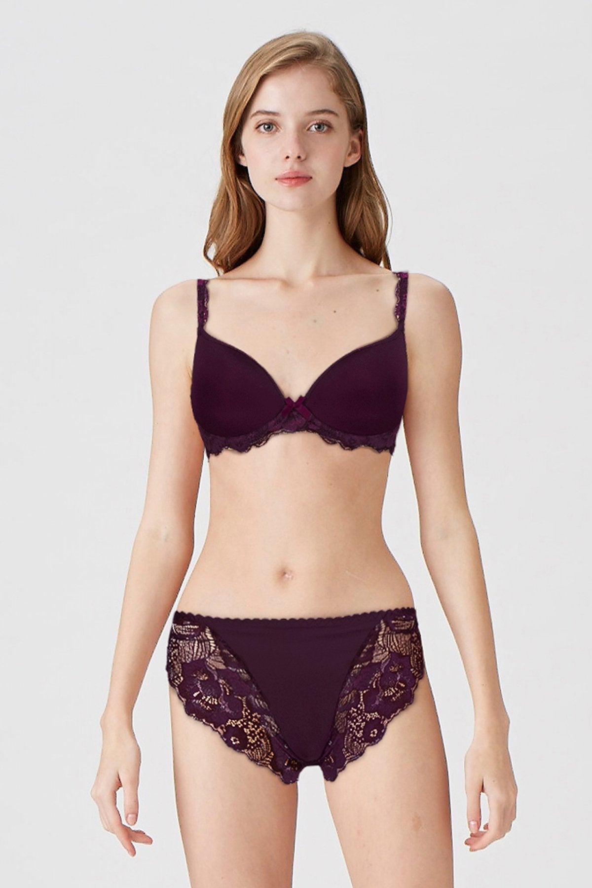 BLS - Breathable Wired And Light Padded Bra - Respberry