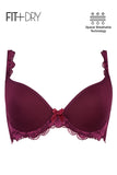 BLS - Breathable Wired And Light Padded Bra - Respberry