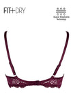 BLS - Breathable Wired And Light Padded Bra - Respberry