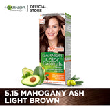 Garnier - Color Naturals Crème Hair Color - 5.15 Mahogany Ash Light Brown